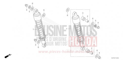 COUSSIN ARRIERE Z125MAS de 2025